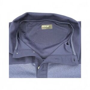 Bolle Golf Tech XXL Two-Tone Blue Golf Polo Shirt Mens Performance Athletic